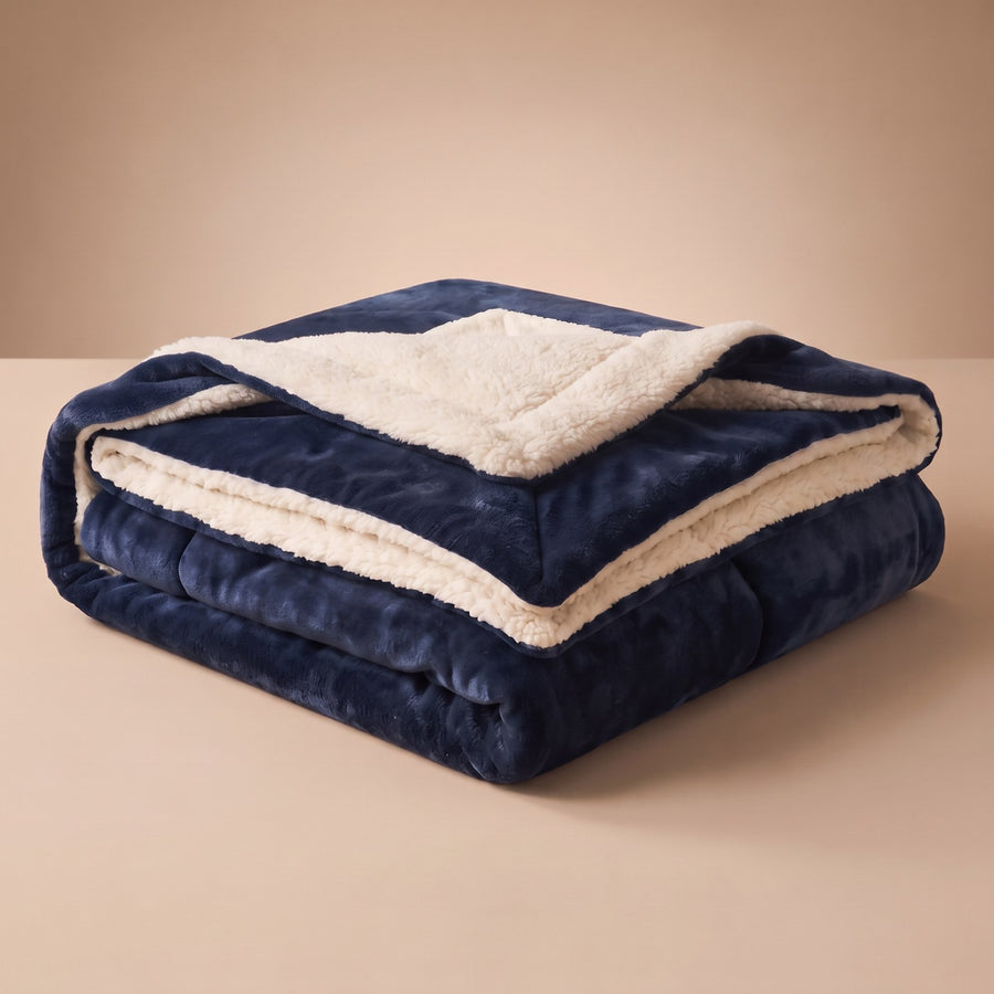 SoftCloud® Sherpa Throw – Folded sherpa throw