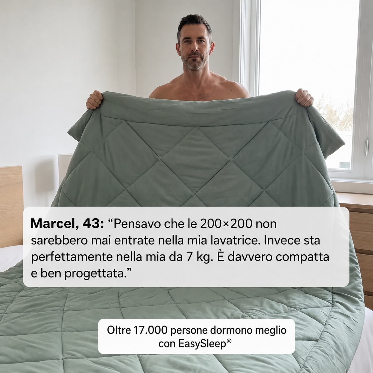 Piumino EasySleep® – Il 2 in 1 per notti perfette